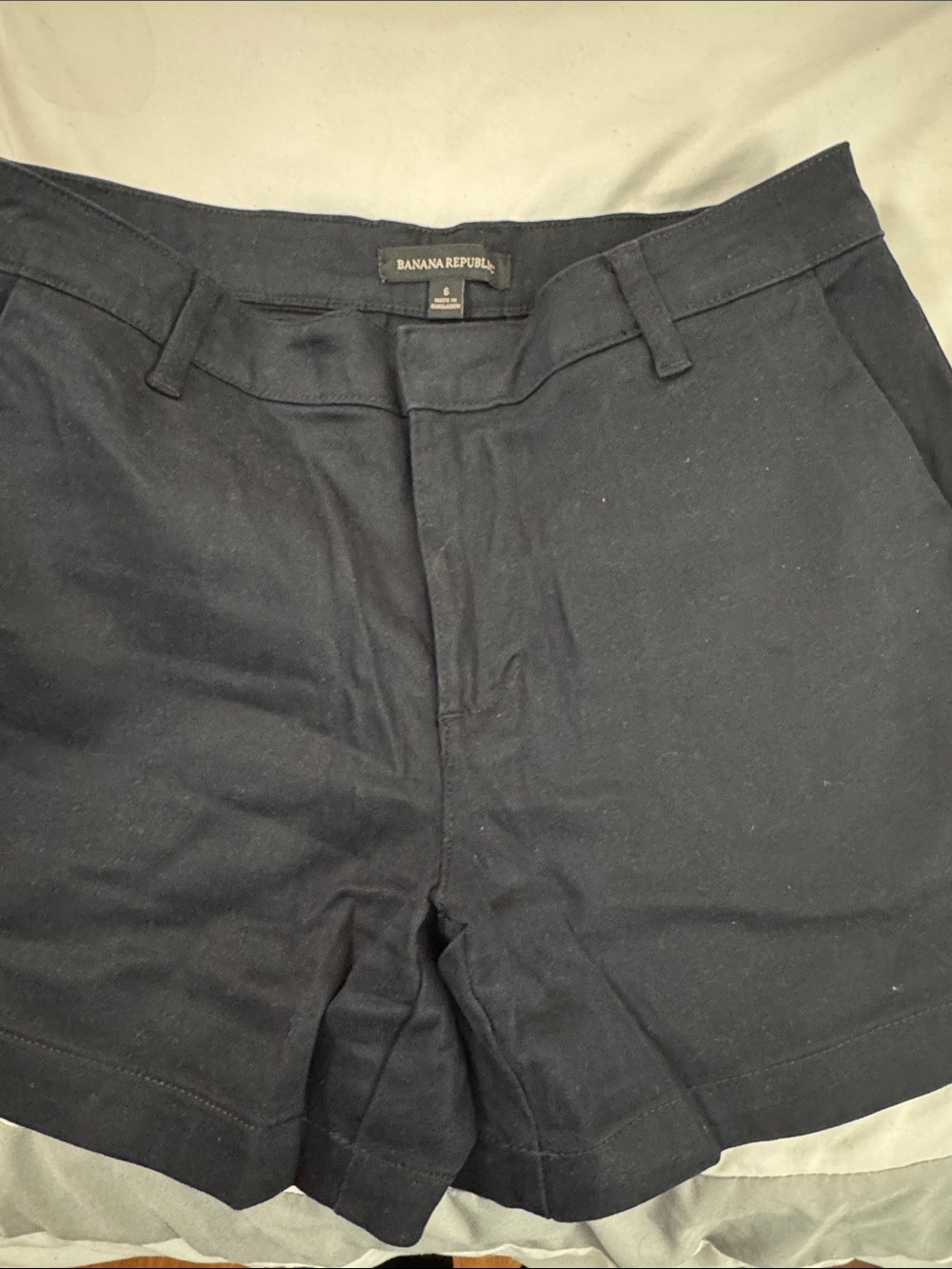 Banana Republic Black Ladies Cotton Shorts